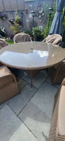 Rattan Garden Table & Chairs in fantastic condition