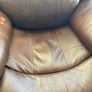 Leather reclining arm chair Image 4