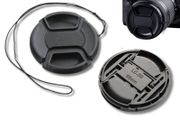 58mm Center Pinch Lens Cap with Strap Protects Lens from Dust &amp; Scratches | New