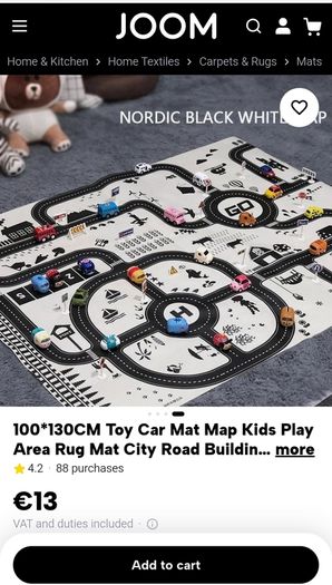 Car Parking Play Mat