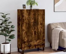 Highboard Smoked Oak 69.5x31x115 cm Engineered Wood