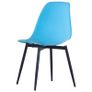 Dining Chairs 6 pcs Blue PP Image 5