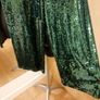 Women's Trousers Green Sequined Palazzo Style NWT SIZE 12 Image 4