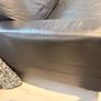 3 seater bleack leather sofa Image 2