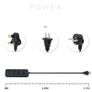 T14 2m 2500W 3 Plugs + 3-USB Ports Multifunctional Socket With Switch, Specification: EU Plug (Black) Image 3