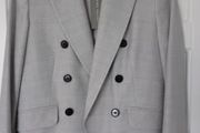 Mint Velvet Light Grey Faint Check Blazer - UK 12 - BNWT RRP 209