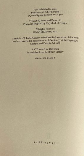 John McGahern - That they may Face the Rising Sun First Edition