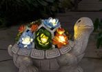 Solar Turtle Statue Garden Ornaments Outdoor Decorations,Garden Tortoise Figurine Decor with Succulent and Solar Powered LED Lights Decor for Patio,Balcony,Yard,Lawn-Unique Housewarming Gifts (FREE POSTAGE)