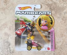 Hot Wheels Mariokart - Princess Peach Diecast Car Pink GBG28 Nintendo Mattel New