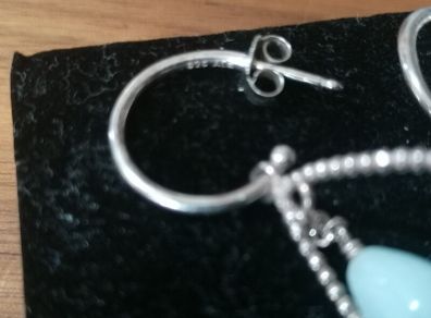 silver pandora earrings