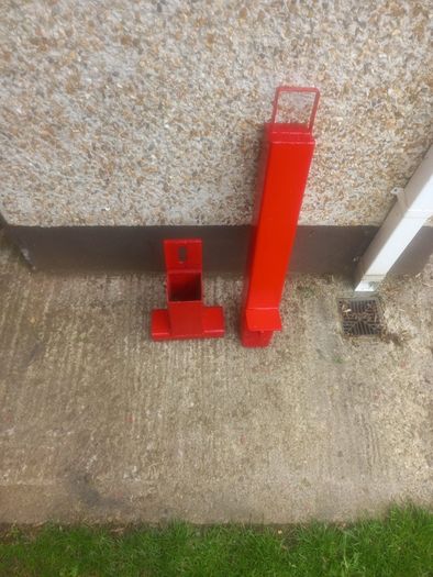Security parking bollard