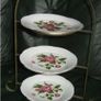 Vintage Wrought Iron & Bone China Serving Stand Image 4