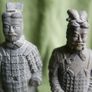 Vintage Terracotta Army Chinese Warrior Soldier Small Figurine Statue Figure Image 4