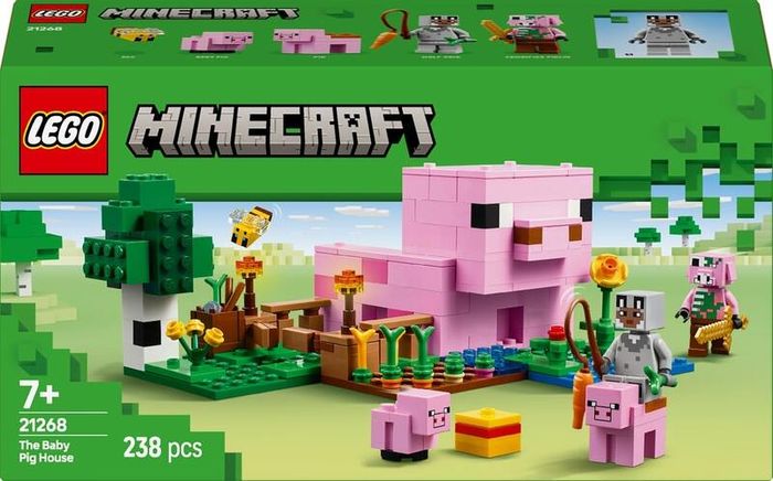 LEGO 2025 Minecraft The Baby Pig House 238 pcs Code 21268