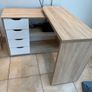 oak/white desk Image 4