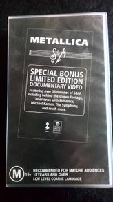 VHS Metallica S&M Thrash / Metal Special Bonus Limited Edition Documentary Video