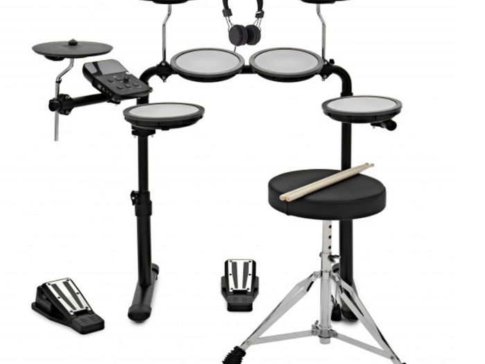 VISIONDRUM Electronic Drum Kit with Stool and Headphones