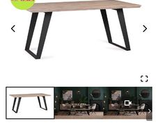 dining table and bench