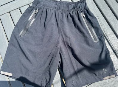 Bundle of 2 Sports Shorts - Black & Grey - Size Age 9/10yrs
