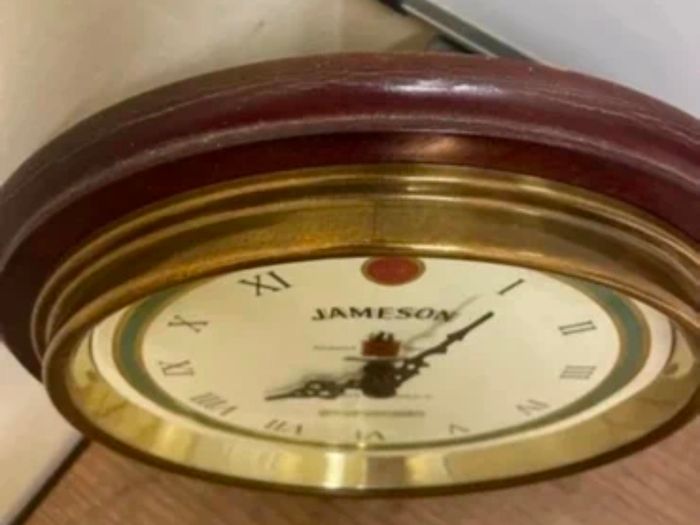 Original Vintage Jameson Irish Whiskey Pub Clock