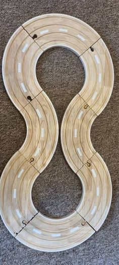 Big wooden railway track