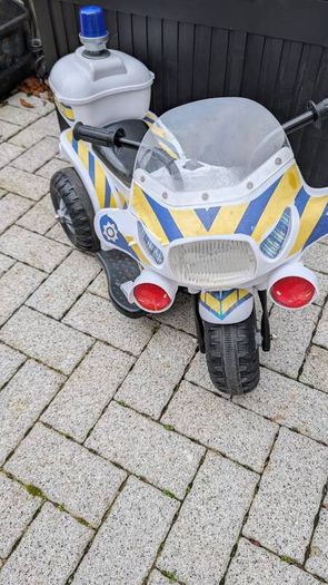 Kids Police Motorcycle 3-Wheeled Electric Ride-On Trike