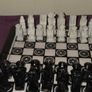 Vintage Wooden Chess Board with Carved Soapstone pieces Image 6