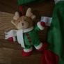 My First Christmas Stocking with teddy attached Image 2