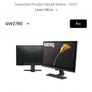 BenQ 27 inch monitor Image 2