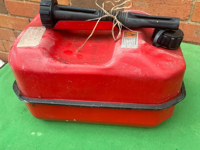 1970s Vintage Metal Petrol Can