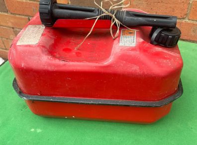 1970s Vintage Metal Petrol Can