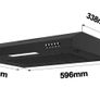 60cm under cabinet cooker visor. Image 7