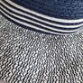 new mens navy and white sun hat Image 3