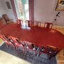 Asian Hard Wood (teak) Hand Made Dining table & 10 Chairs Image 9