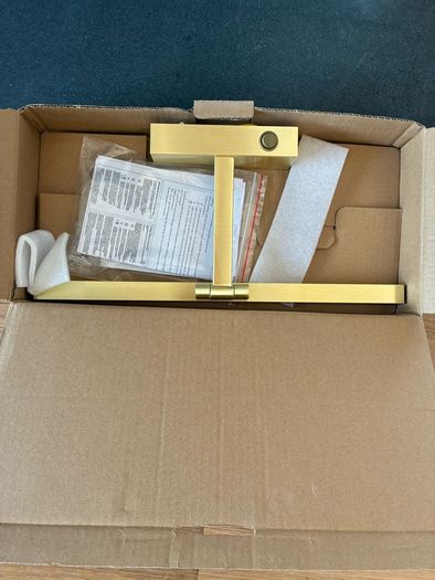 Corfu Satin Brass LED Picture Light - Unused