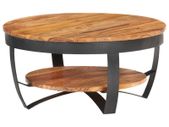 Coffee Table 65x65x32 cm Solid Acacia Wood