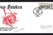 1970 Great Britain Cover Commemorating Guy Fawkes tying 2s6d 700 Anniversary of Parliament Commemorate Stamp