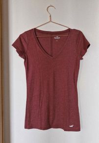 Hollister T-Shirt Burgundy s. S