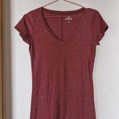 Hollister T-Shirt Burgundy s. S