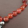 Antique Carnelian Red Agate With Sterling 925 Silver Leaf Pendant Necklace Image 5