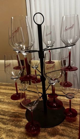 New Smirnoff tree and 12 new glasses