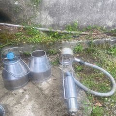 Vintage Stainless Steel Milking Pails / Dairy Buckets & Cooler