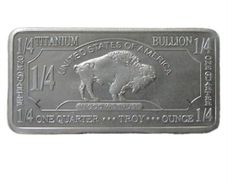 The Buffalo 1/4 Ounce Titanium Bar