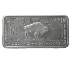 The Buffalo 1/4 Ounce Titanium Bar