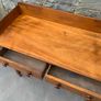 Victorian Pine Side Table with Gallery Back. Image 5
