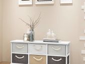 Storage Bench 6 Drawers Wood