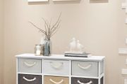 Storage Bench 6 Drawers Wood