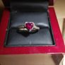 9 ct  gold ring Rubies and diamonds Image 4