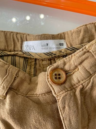 Boys Zara Linen Shorts (Age 7)