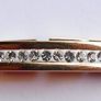 Vintage 1980s Rose Gold Plated Bracelet: Austrian Crystals length 8" Image 2